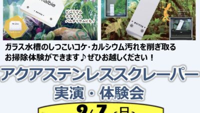 DCM Pet Expo大井競馬場前店にて 「アクアステンレススクレーパー 実演・体験会イベント」開催決定